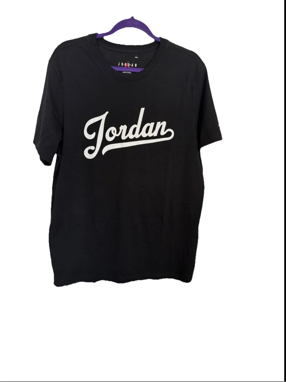 Jordan Flight Mvp Short-Sleeve Men Black T-shirt  Size Large